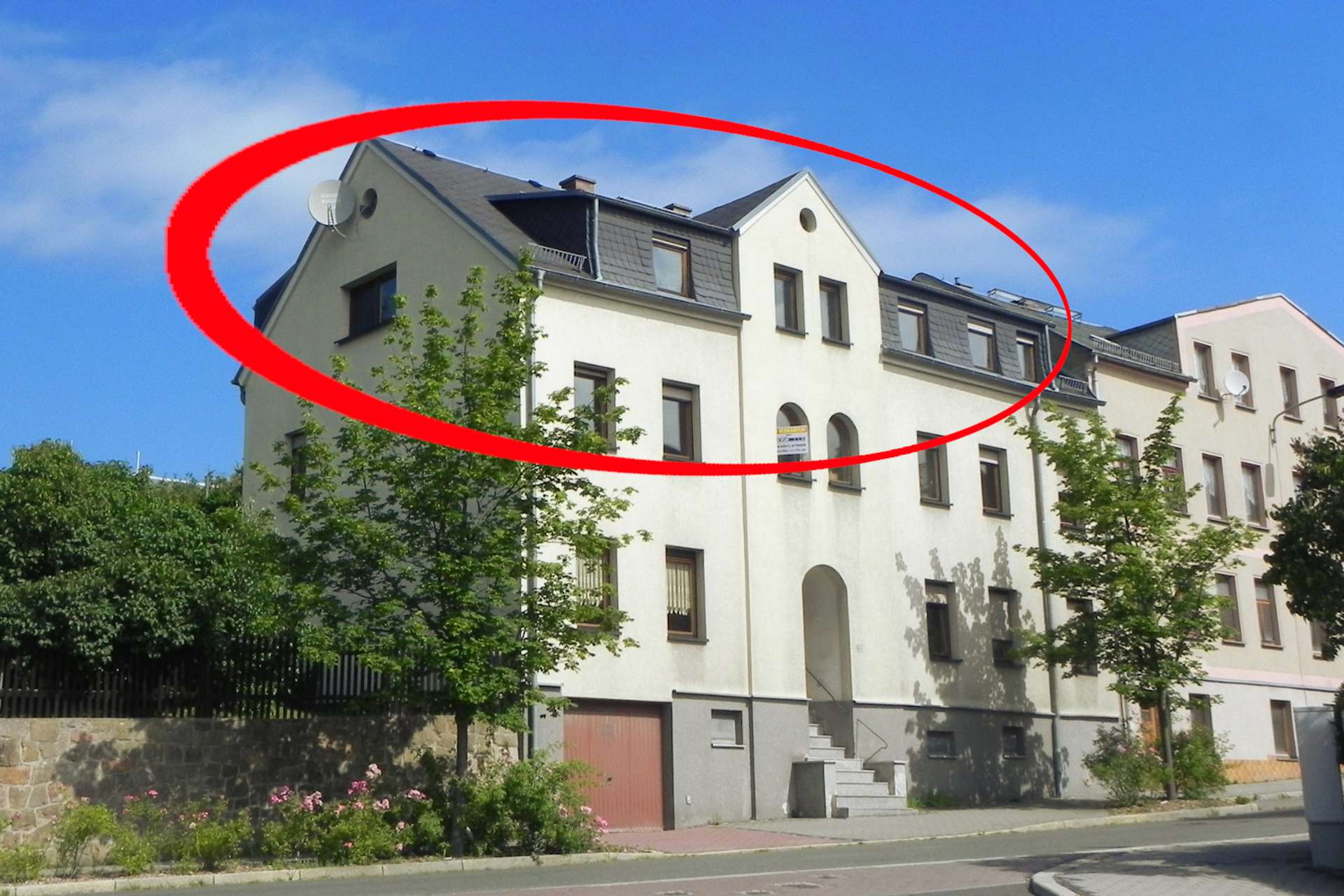 Fünf Zimmer und viel Platz im Dachgeschoss (Wohnen - Mieten oder Pachten) in Greiz