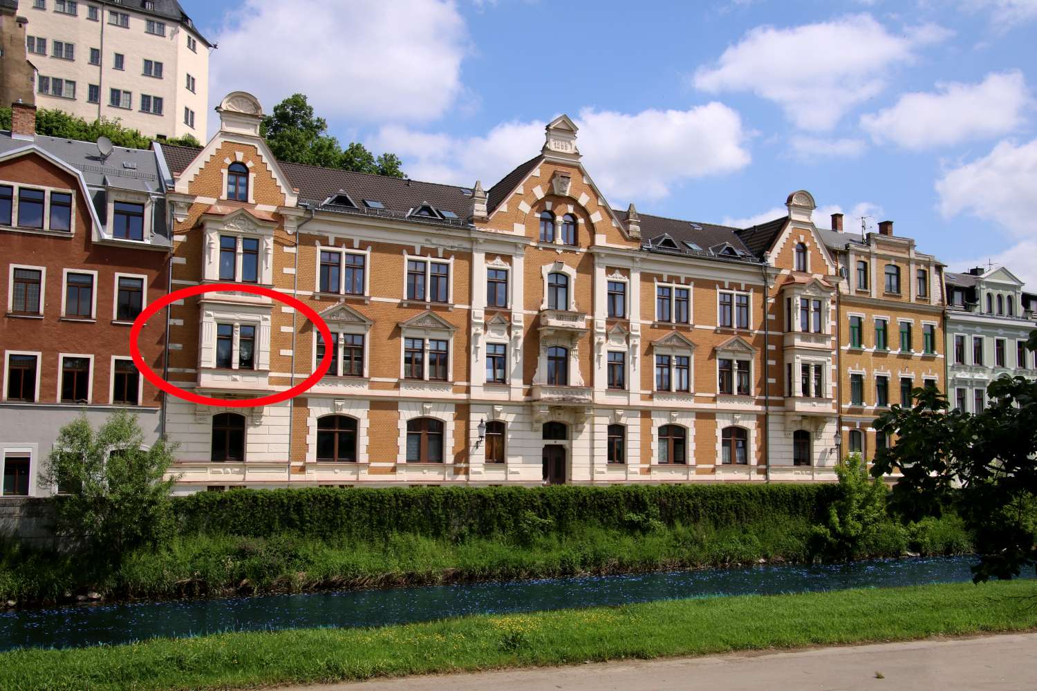 Helle Wohnung in Greizer Innenstadt mit Blick über die Elster (Wohnen - Mieten oder Pachten) in Greiz