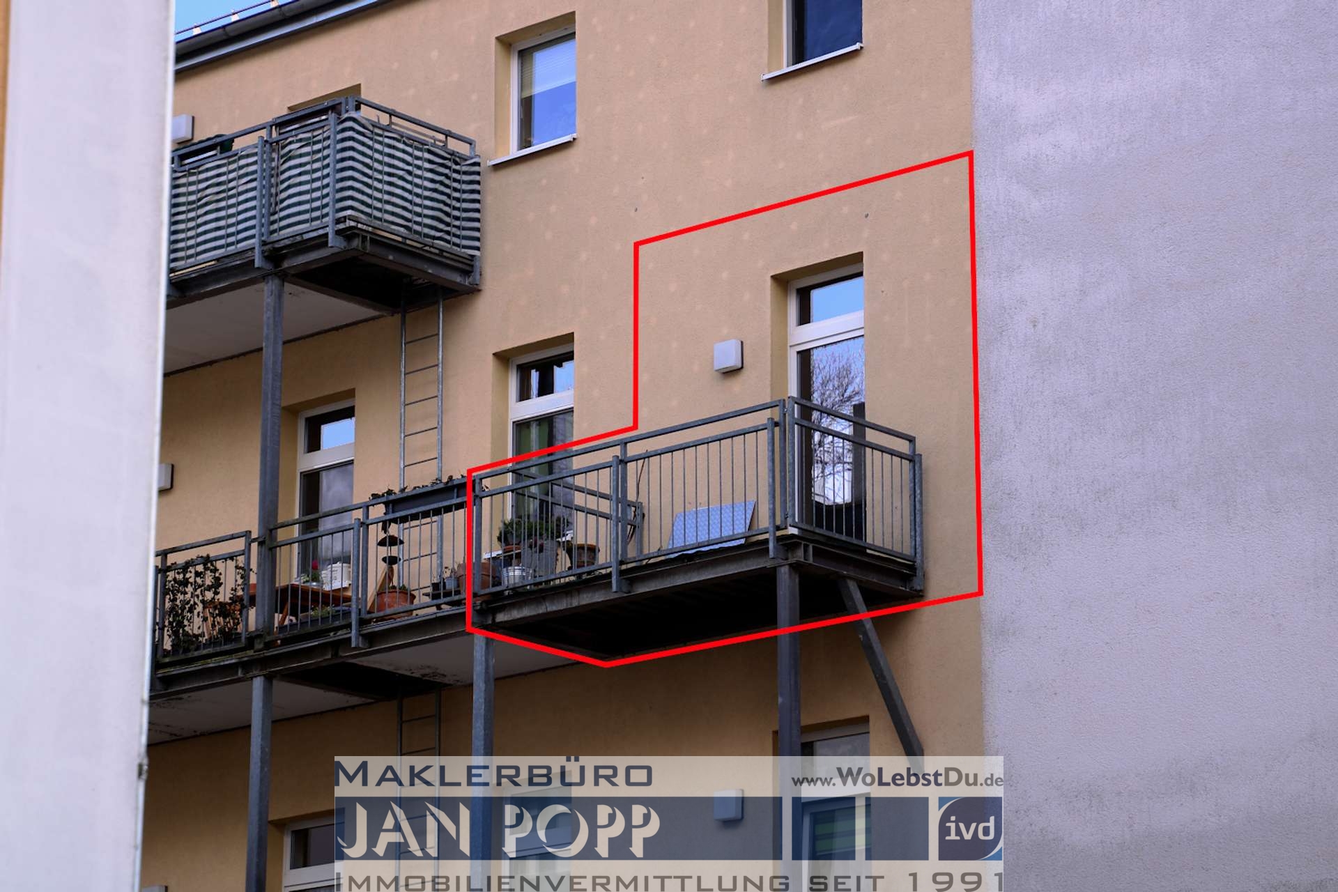 Altersgerechte Balkonwohnung in Parknähe in Greiz